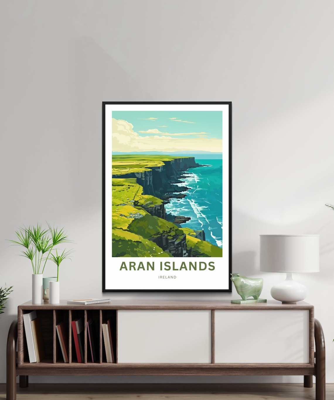Aran Islands Ireland Rugged Atlantic Sea Cliffs Travel Poster - Image 2