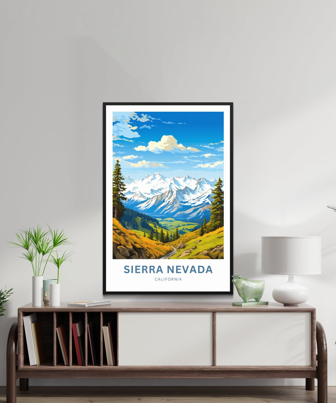 Sierra Nevada Travel Poster, California Wall Art - Image 2
