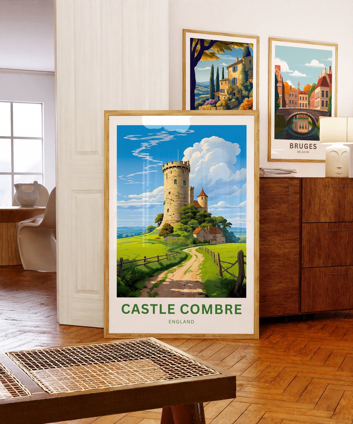 Castle Combe England Stone Tower Village Green Personalized Poster - Image 5