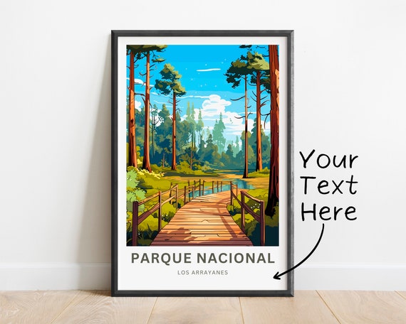 Personalized Parque Nacional Travel Print Parque Nacional Los Arrayanes Poster Argentina Wall Art Framed Present Gift Argentina Present