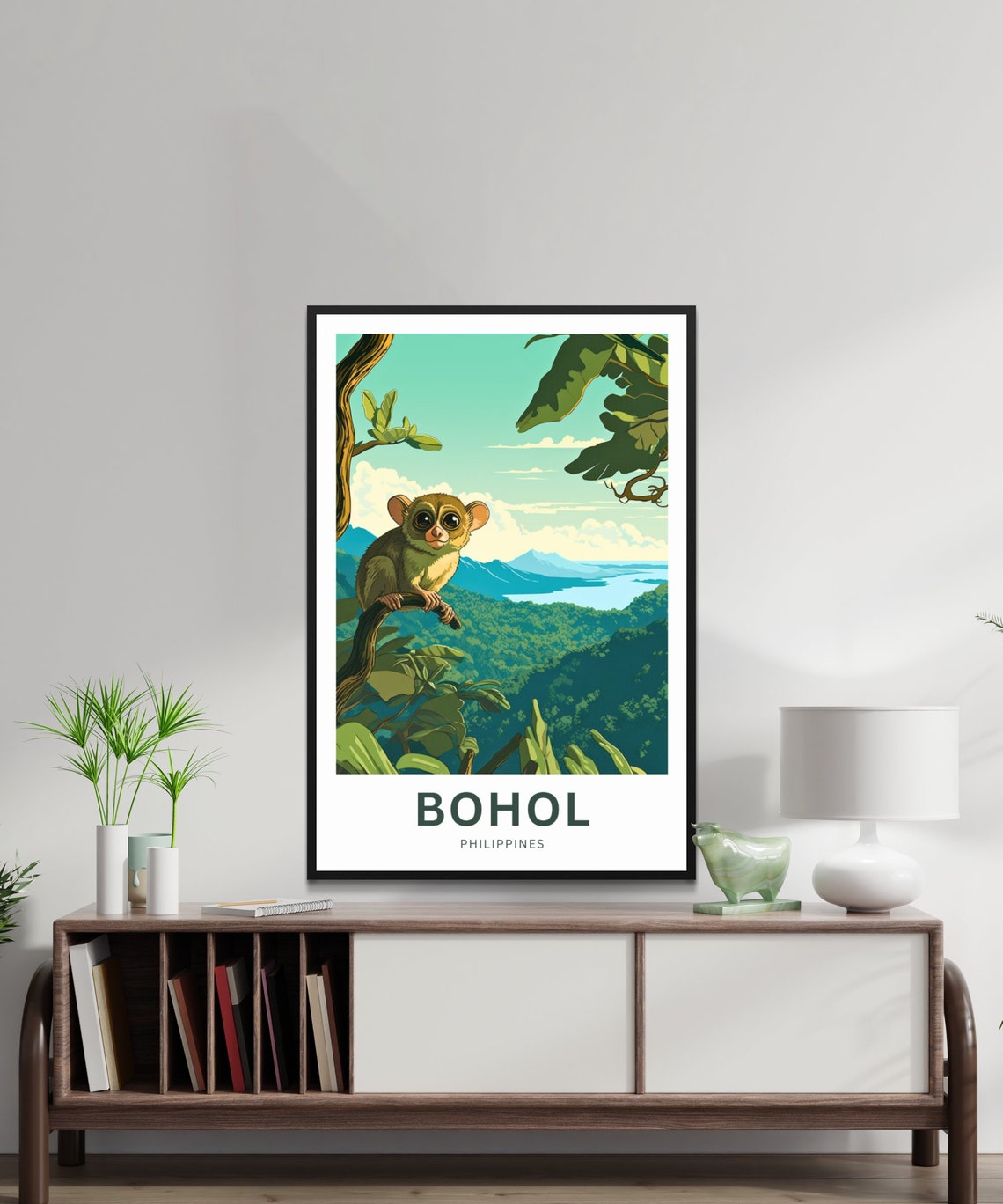 Bohol Philippines Tarsier Primate Jungle Valley Viewpoint Poster - Image 2