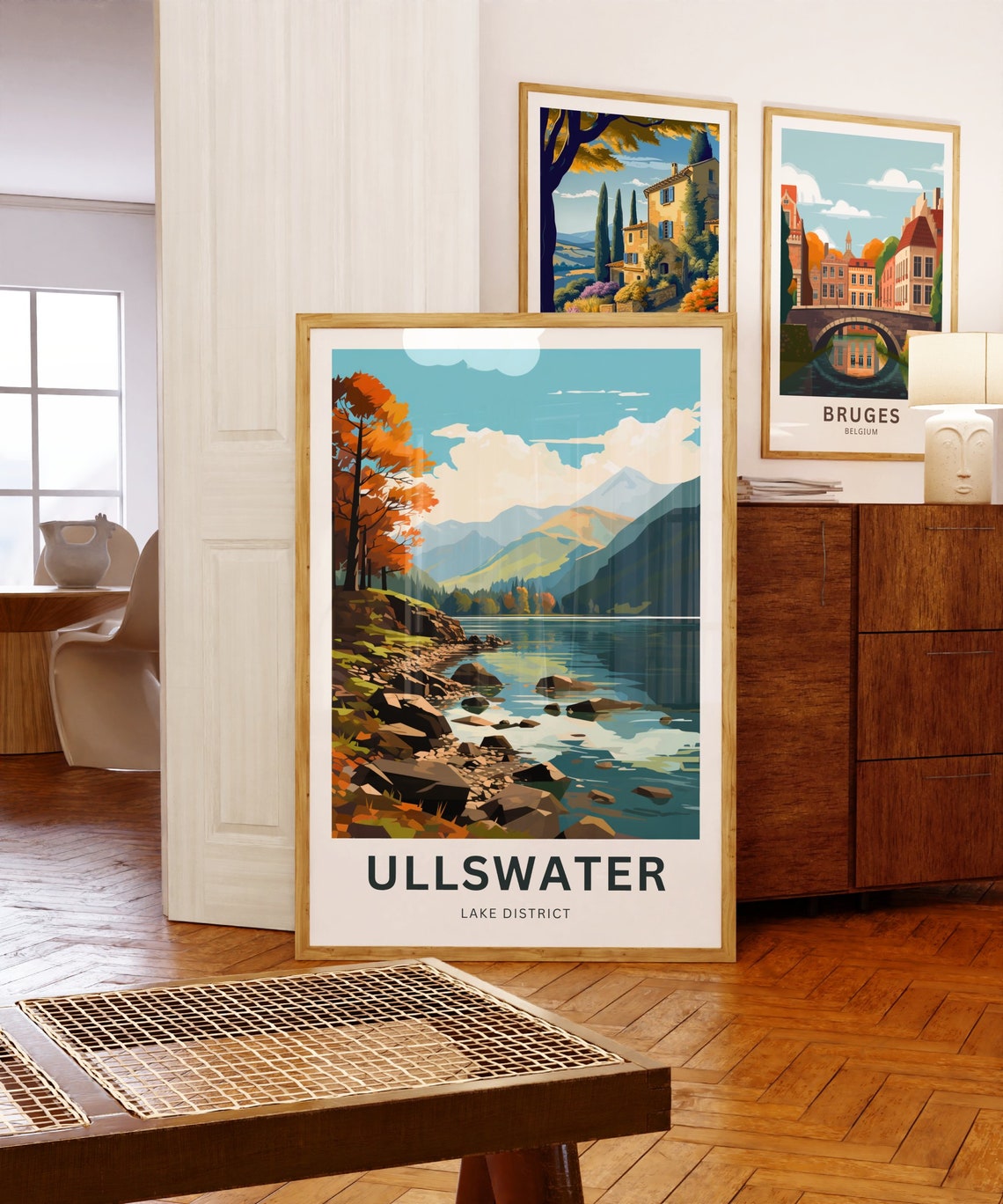 Personalized Ullswater Lake District Autumn Lakeside Travel Poster - Image 5