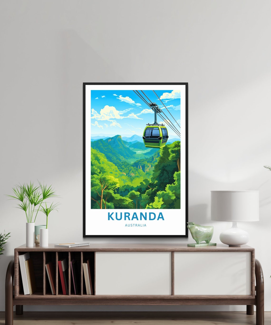 Kuranda Australia Cable Car Rainforest Valley Travel Poster Gift - Image 4