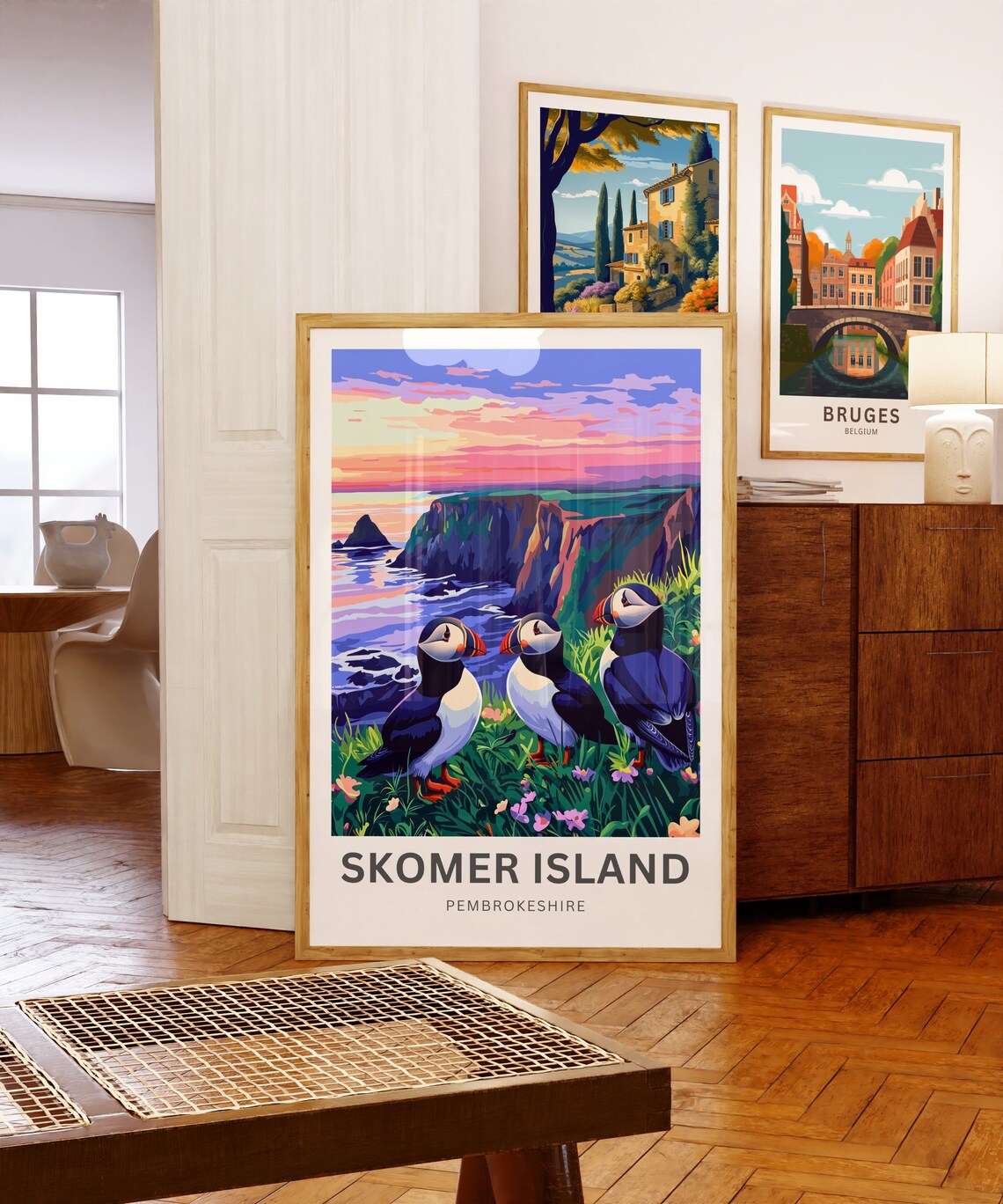 Personalized Skomer Island Travel Poster, Pembrokeshire - Image 5