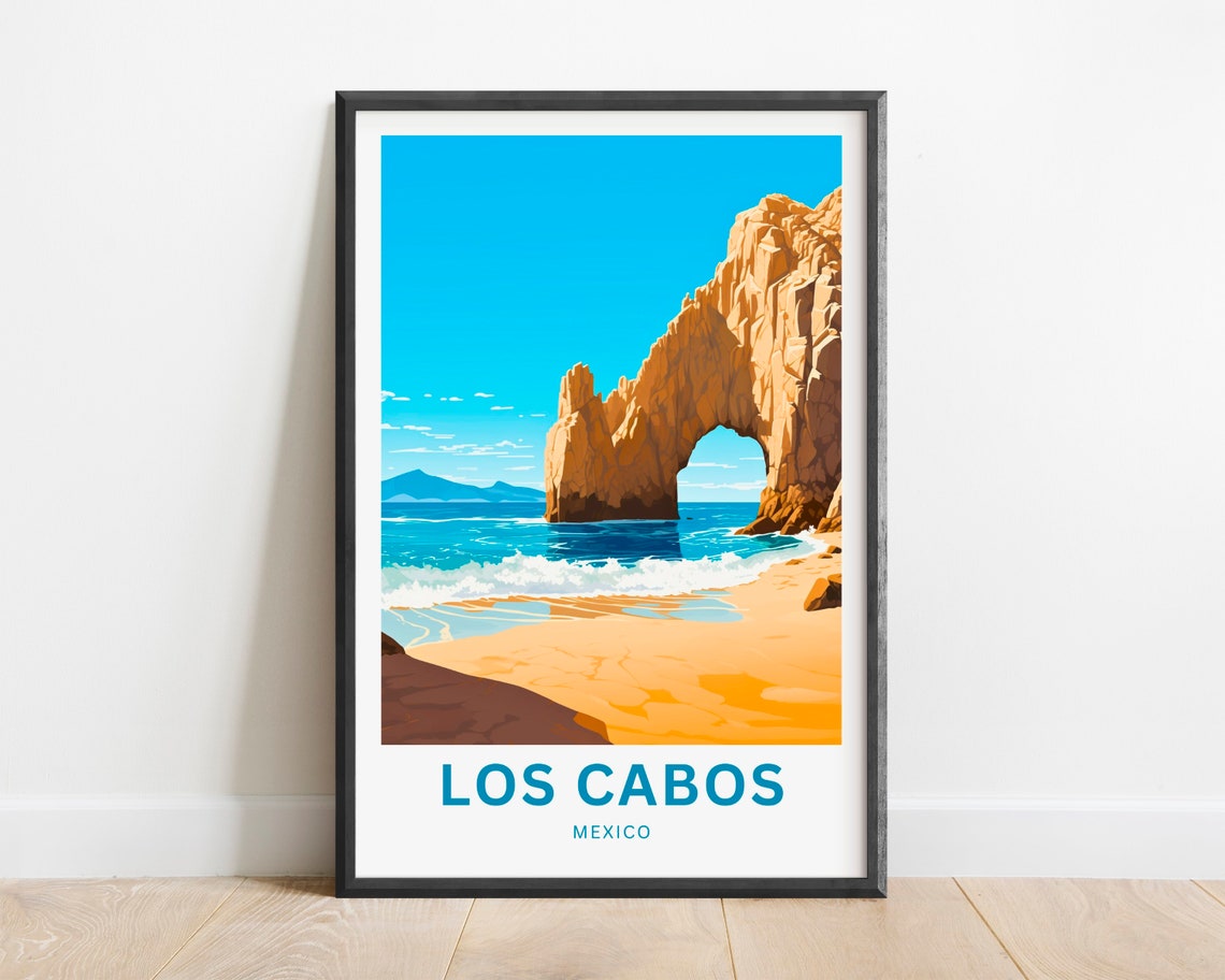 Personalized Los Cabos Mexico El Arco Rock Arch Beach Poster - Image 2