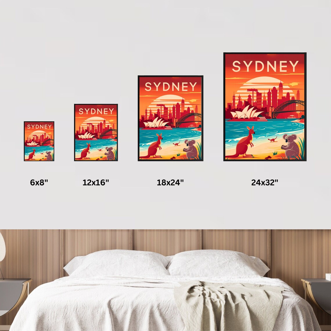 Sydney Vintage Travel Poster, Australia Wall Art - Image 3