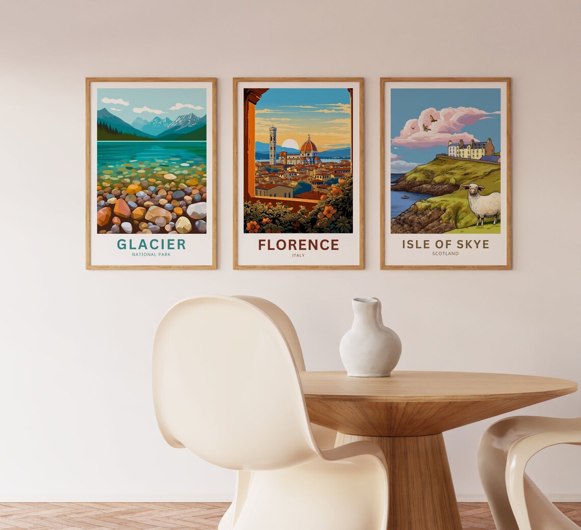 Florence Italy Present Travel Poster - Image 2