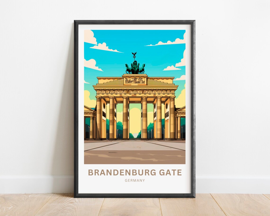 Brandenburg Gate Poster Print, Germany Travel Poster