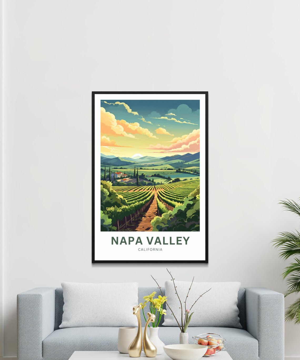 Napa Valley Travel Poster, California Wall Art - Image 2