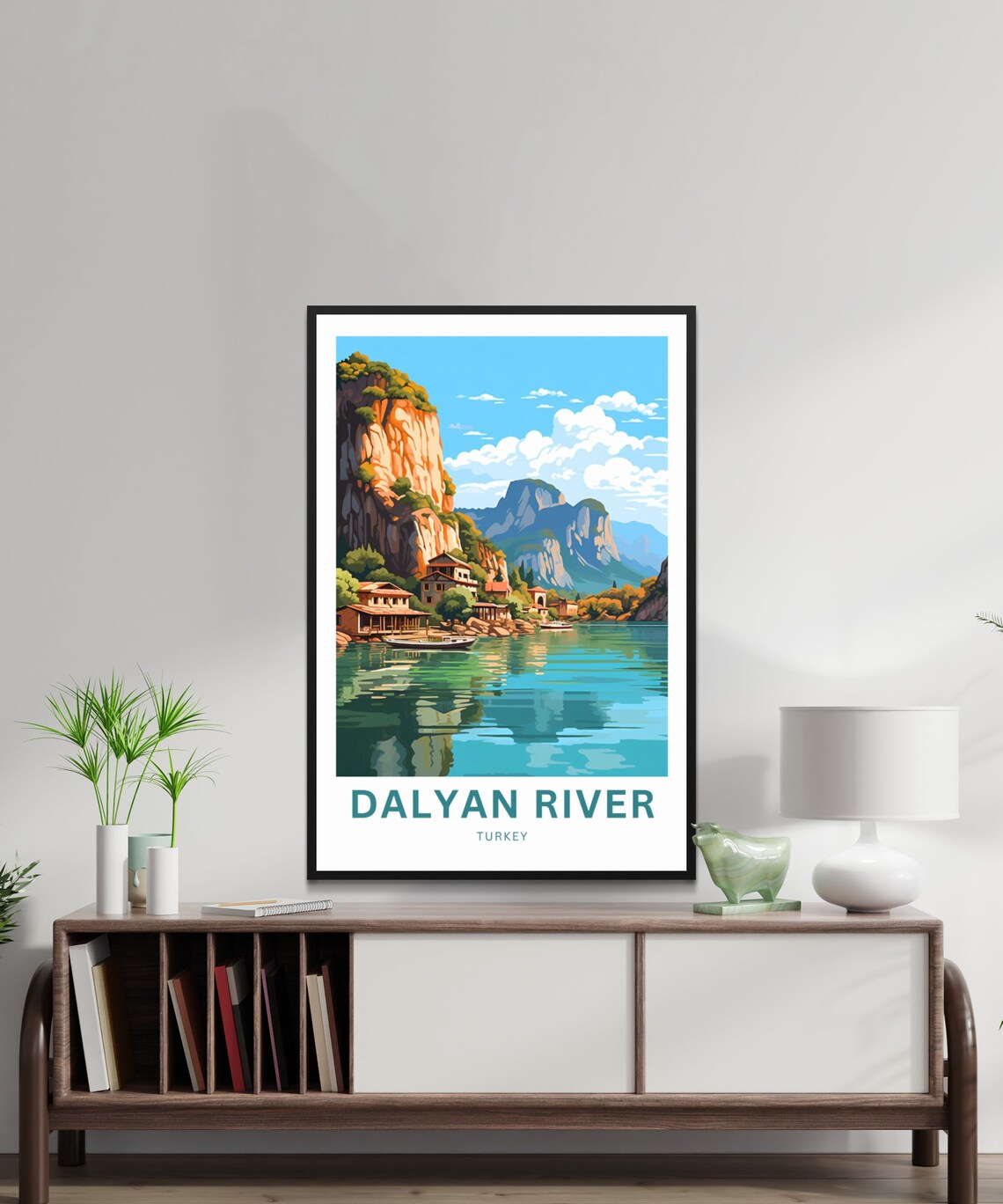 Personalized Dalyan River Travel Poster, Turkey - Image 2
