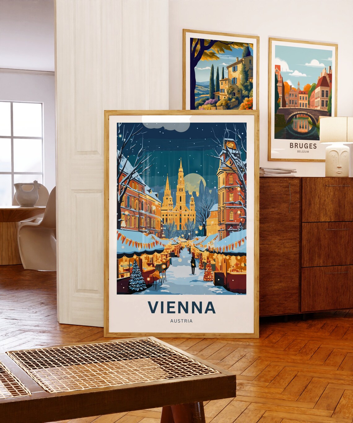 Personalized Vienna Travel Poster, Austria Wall Art - Image 5