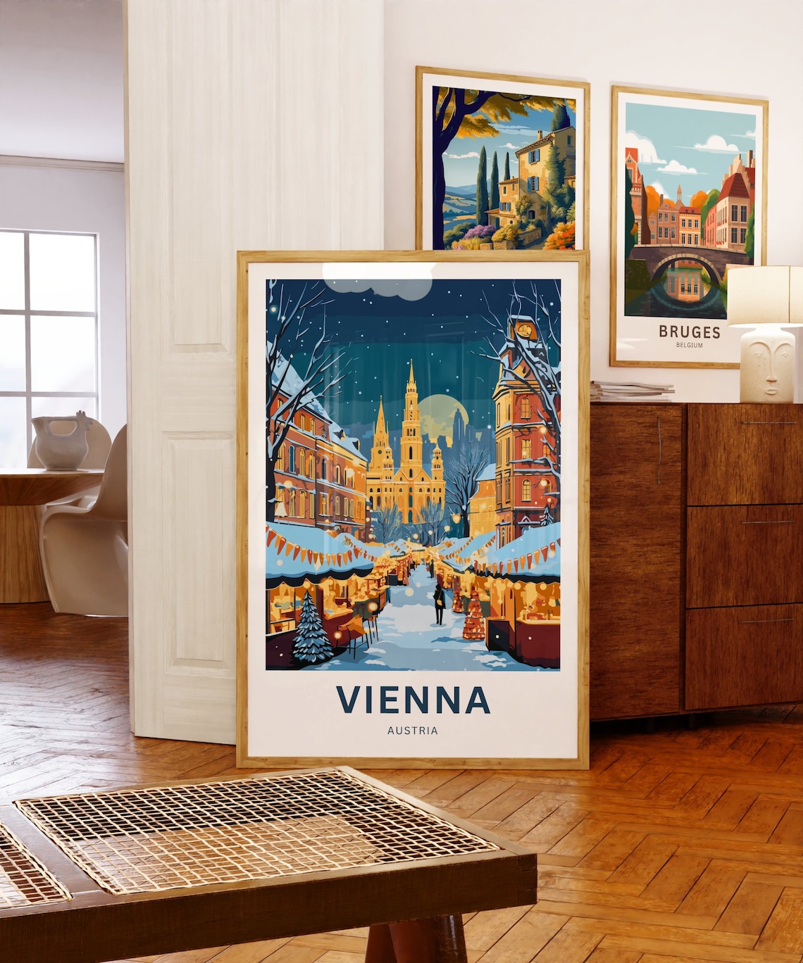 Vienna Austria Present Travel Poster - Image 5