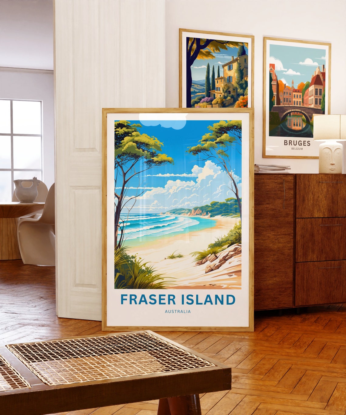 Fraser Island Australia Sandy Beach Ocean Waves Travel Poster - Image 5