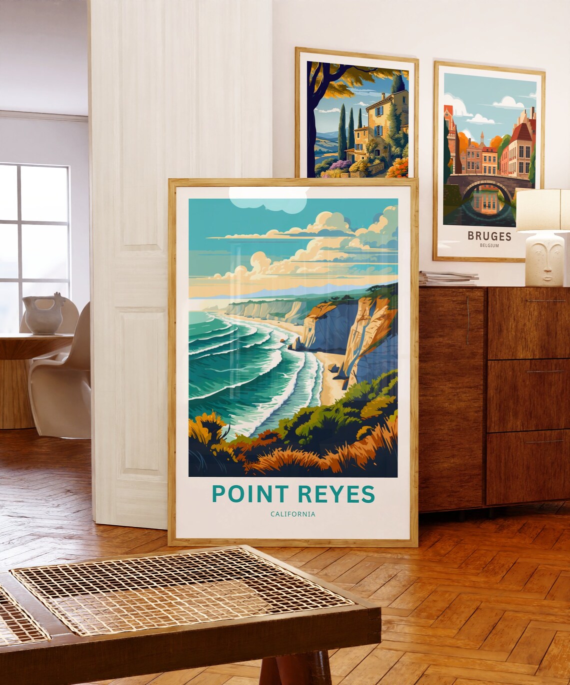 Point Reyes Travel Poster, California Wall Art - Image 5