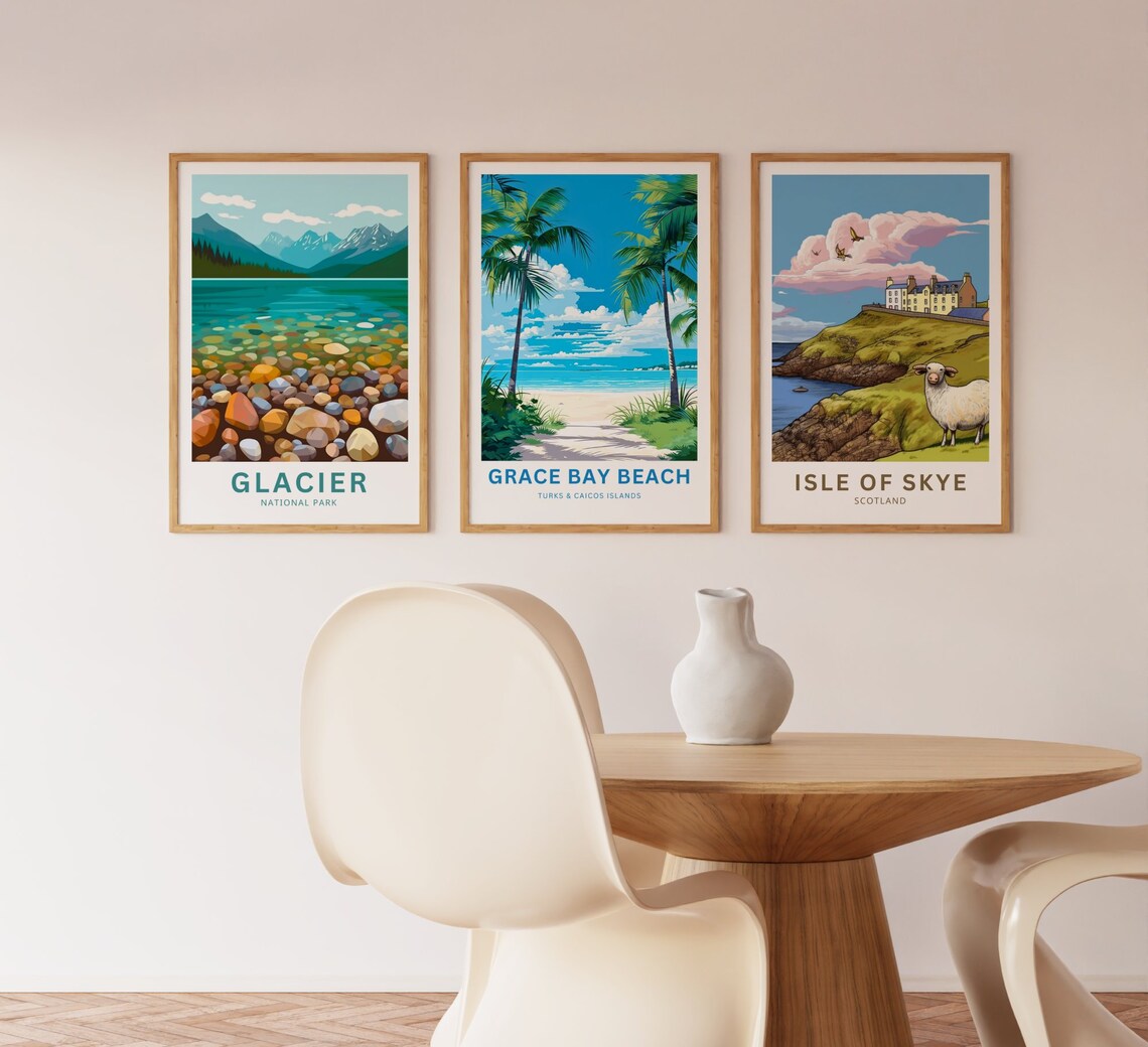 Personalized Grace Bay Travel Poster, Turks and Caicos - Image 3