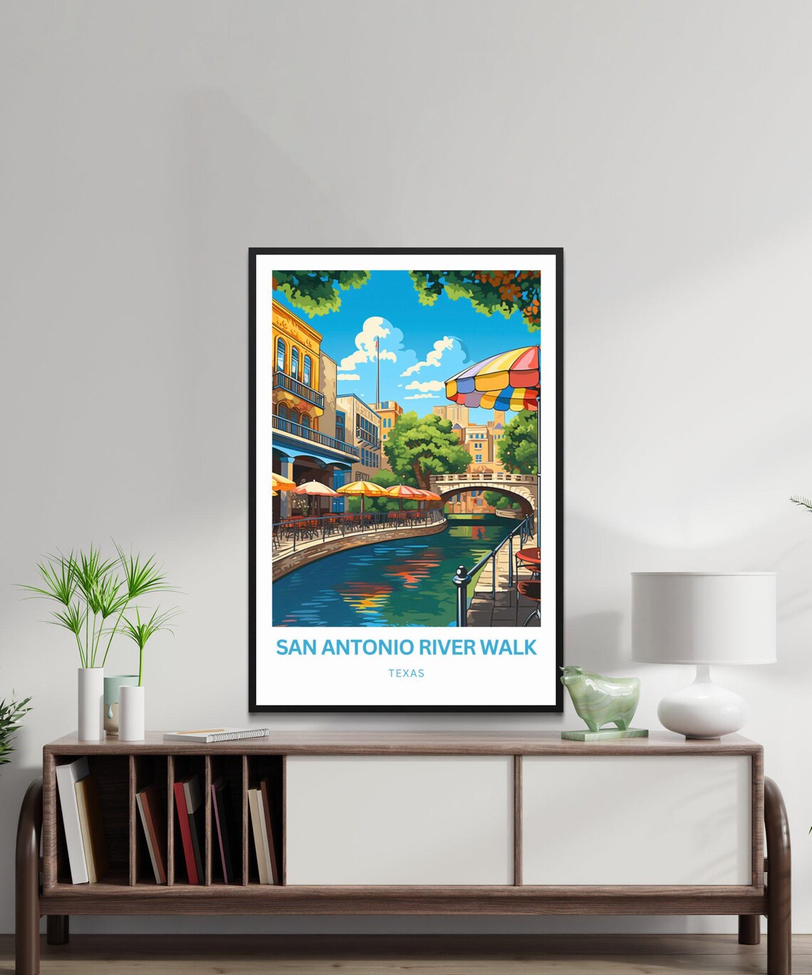 Personalized San Antonio Riverwalk Travel Poster - Image 2