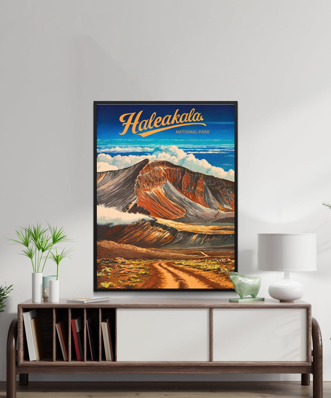 Haleakala National Park Volcano Crater Above Clouds Travel Poster - Image 2