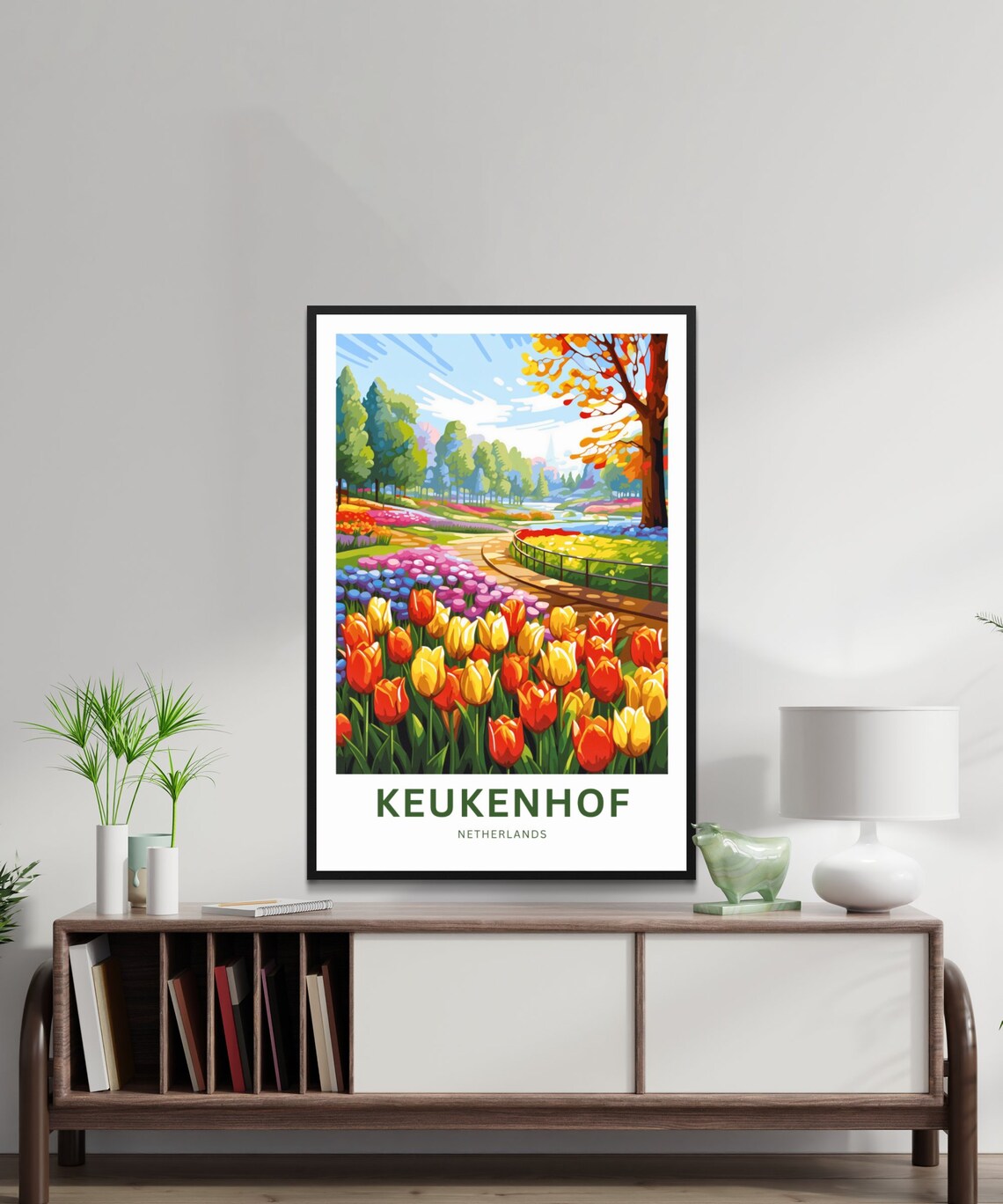 Keukenhof Travel Poster, Netherlands Wall Art Print - Image 2