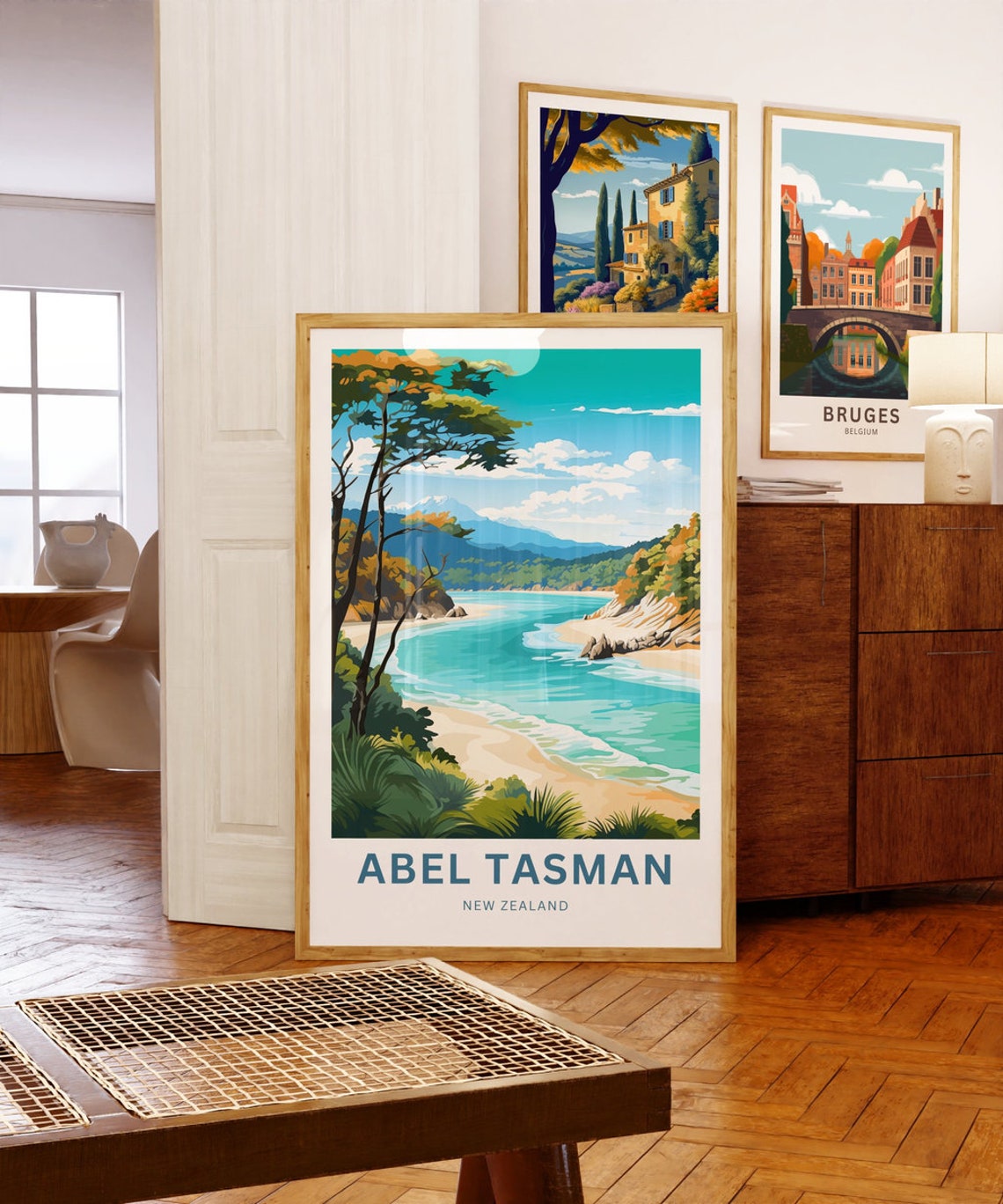 Abel Tasman New Zealand Scenic Bay View Personalized Travel Poster - Image 5