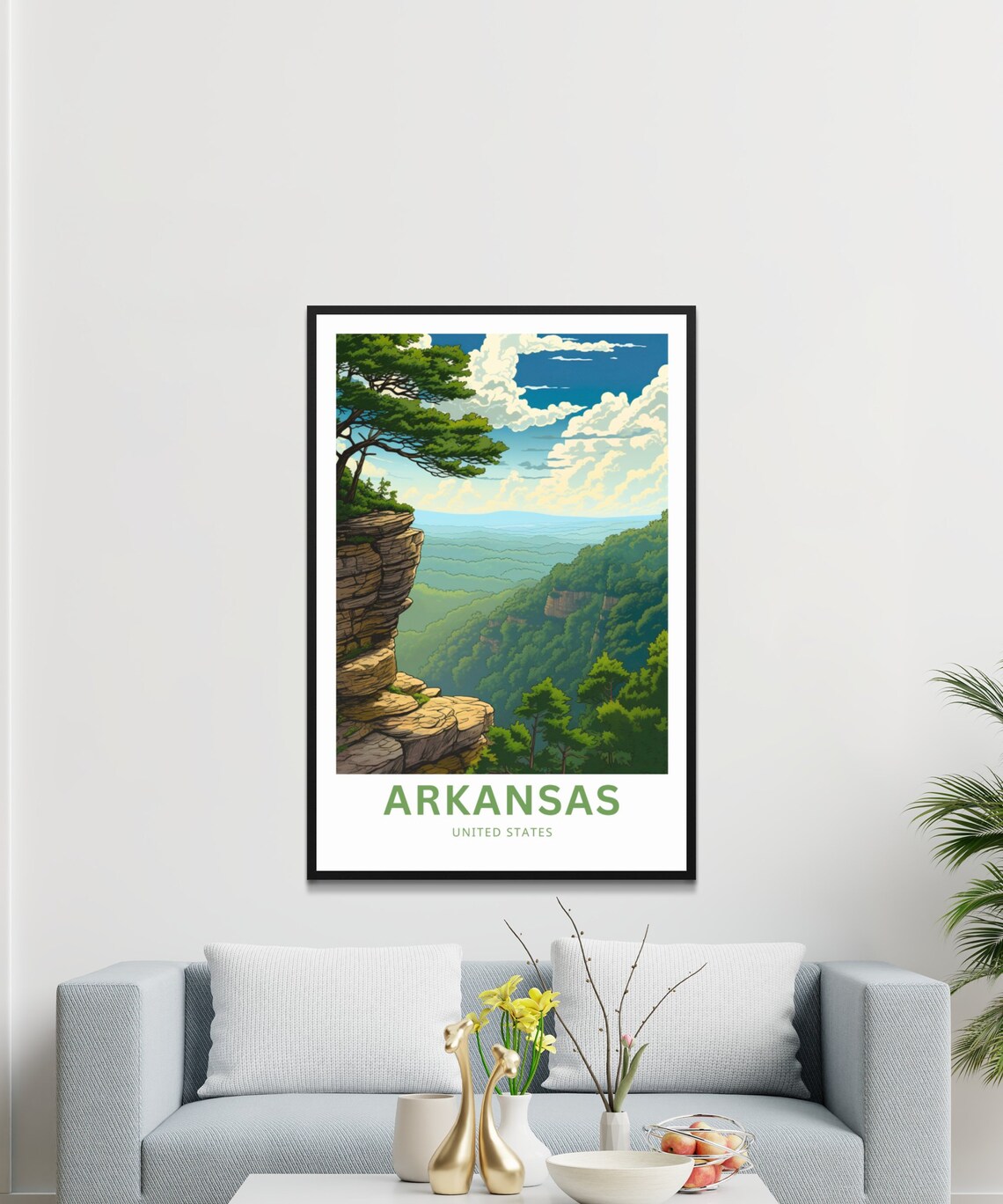 Arkansas United States Present Travel Poster - Image 3