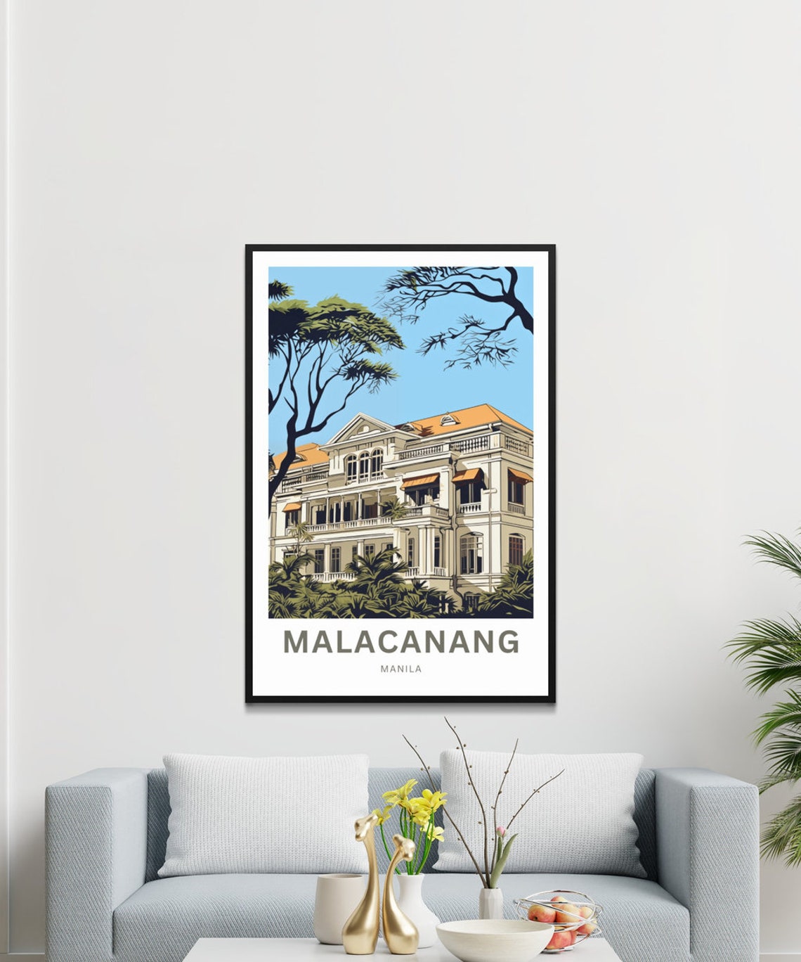 Malacanang Manila Philippines Historic Palace Illustration Poster - Image 3