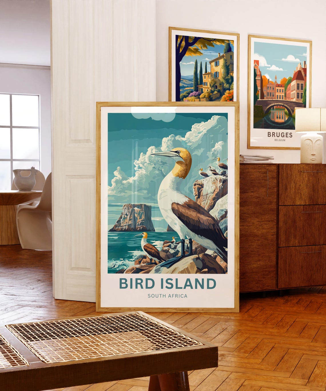 Bird Island South Africa Seabird Colony Cliffs Travel Poster - Image 5