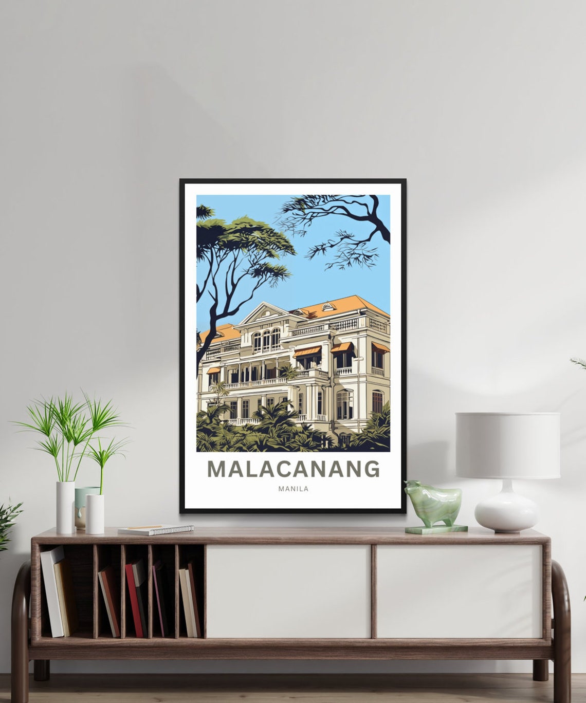 Malacanang Manila Philippines Custom Text Historic Travel Art Poster - Image 2