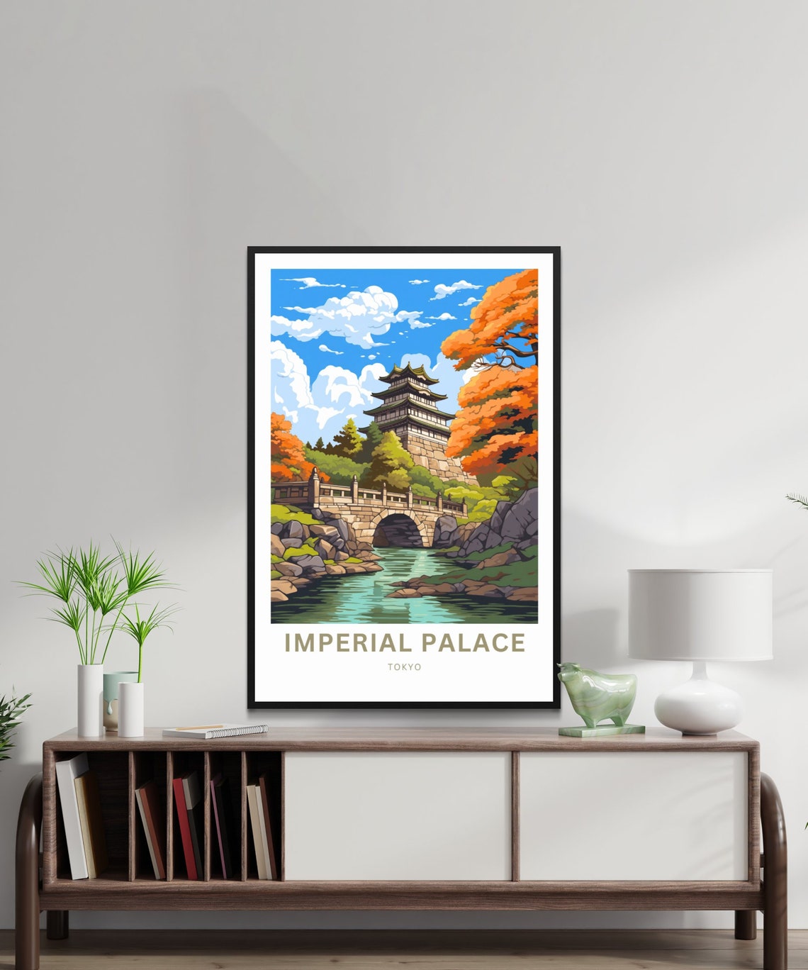 Personalized Imperial Palace Tokyo Autumn Tower Travel Poster - Image 2