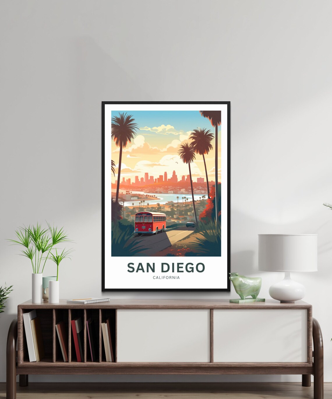 Personalized San Diego Travel Poster, California Wall Art - Image 2