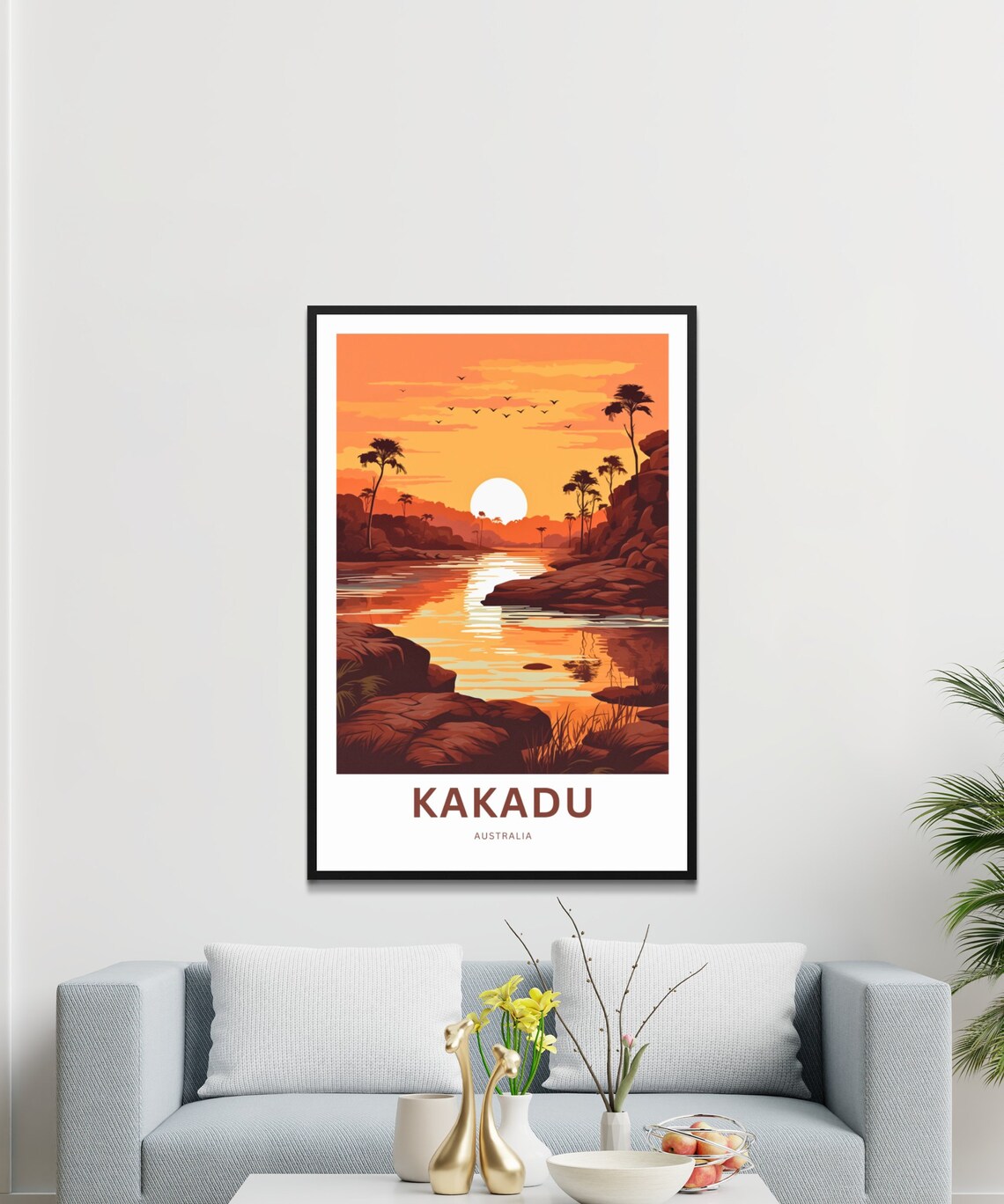 Kakadu National Park Sunset River Vintage Travel Poster Australia - Image 3