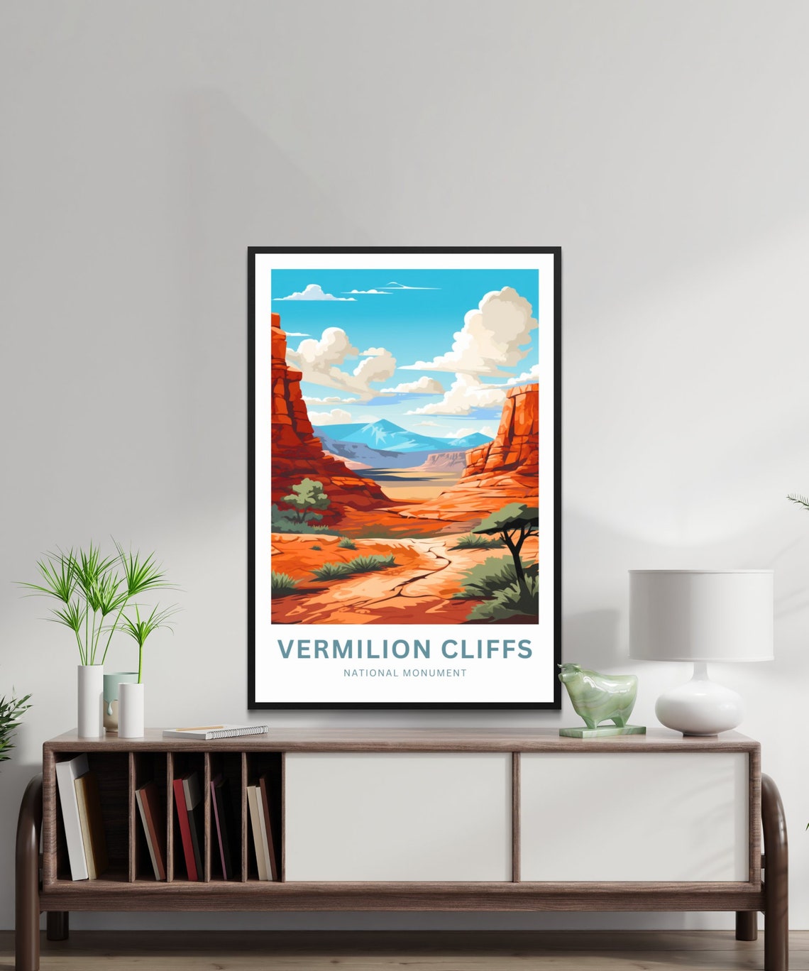 Personalized Vermilion Cliffs National Monument Red Rock Travel Poster - Image 2
