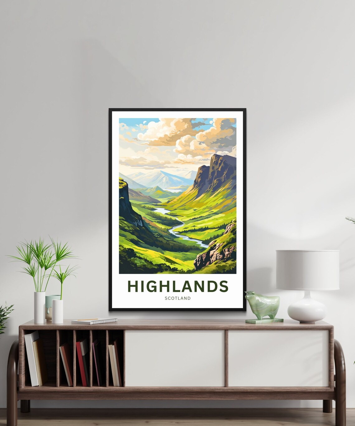 Personalized Scottish Highlands Travel Poster, Scotland - Image 2