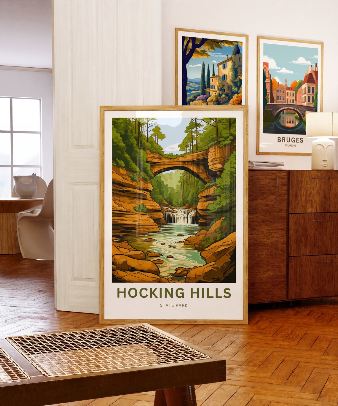 Hocking Hills Travel Poster, Ohio State Park - Image 3