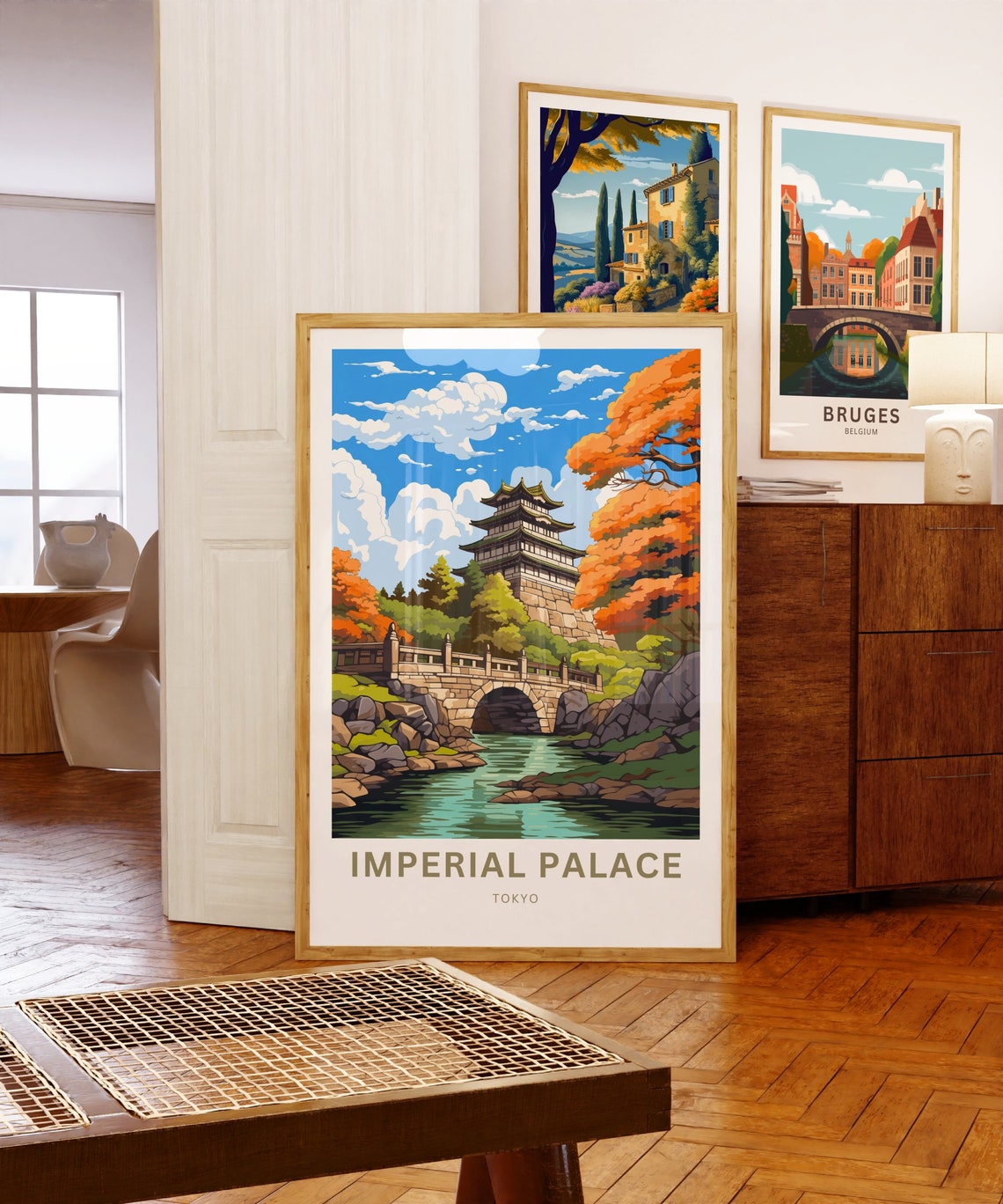 Personalized Imperial Palace Tokyo Autumn Tower Travel Poster - Image 5