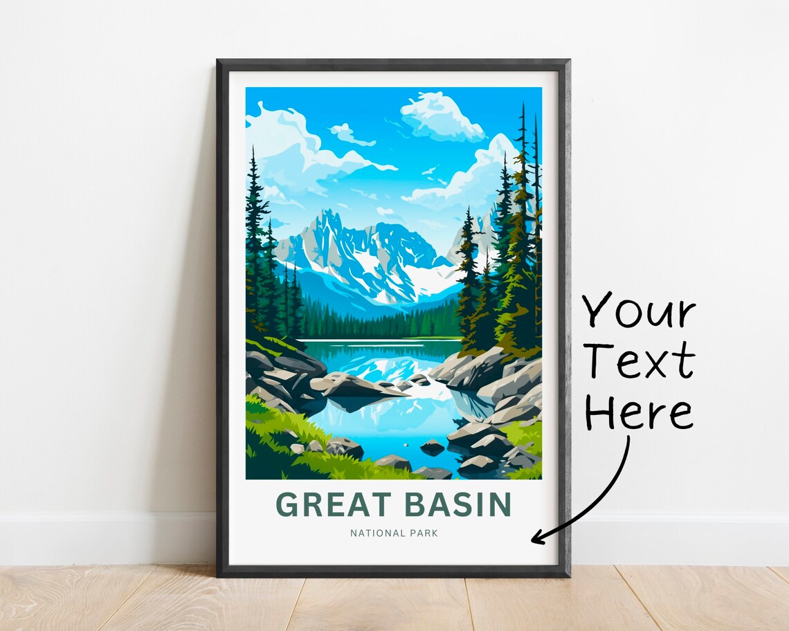 Great Basin National Park Travel Poster, Gift