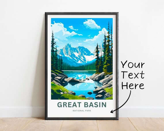 Great Basin National Park Travel Poster, Gift