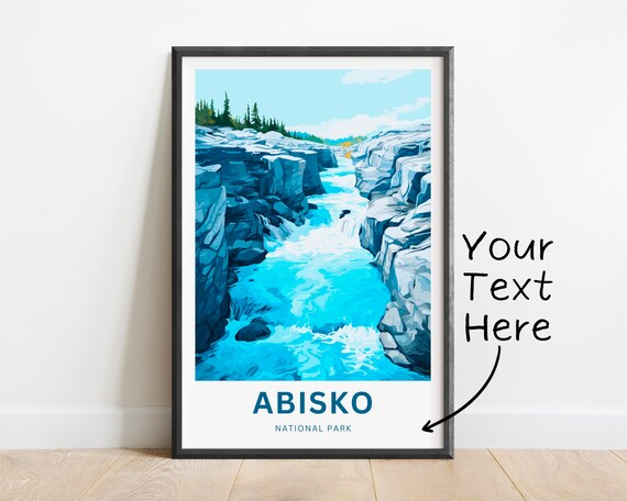 Abisko National Park Turquoise River Canyon Rocky Gorge Poster