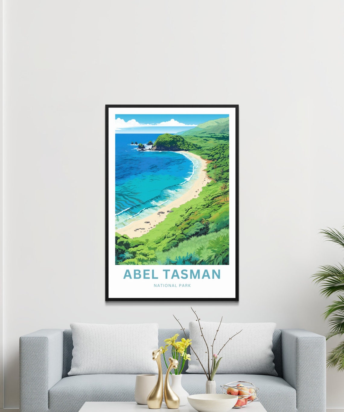 Personalized Abel Tasman National Park Coastal Travel Poster - Image 3