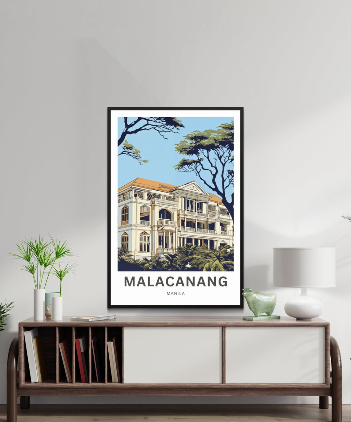 Malacanang Palace Manila Historic Colonial Mansion Scene Poster - Image 2