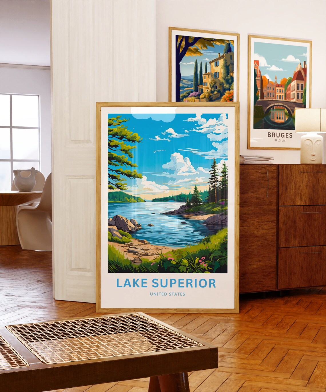 Lake Superior Travel Poster, United States Wall Art - Image 5