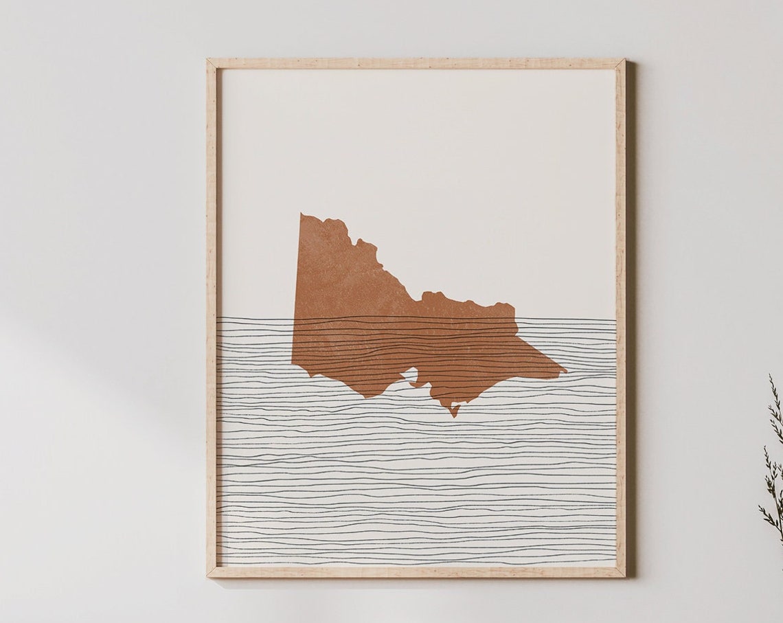 Victoria Art Print Wall And Decor Australia Travel Poster Gift