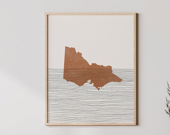 Victoria Art Print Wall And Decor Australia Travel Poster Gift