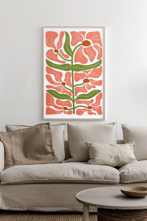 Henri Matisse Flower Style Exhibition Poster Flower Gallery Wall Art Print Wall Decor Bedroom Living Room