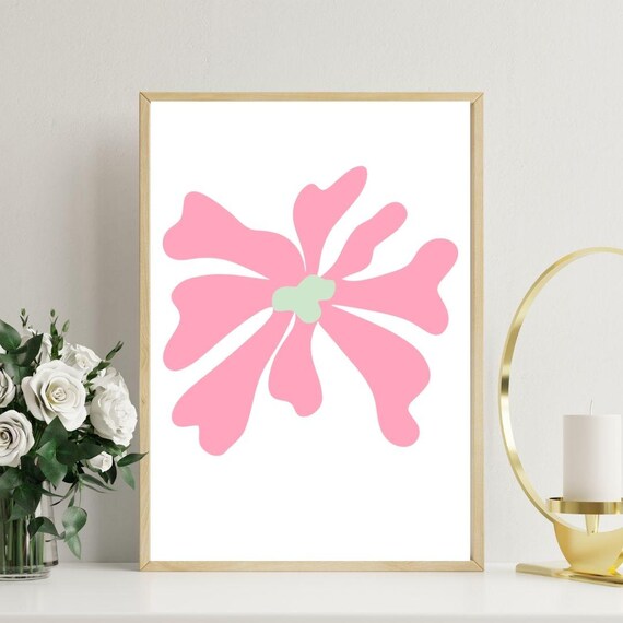 Matisse Pink Flower Prints Matisse Posters Floral Wall Art Art Retro Quote Wall Print Quote Wall Art