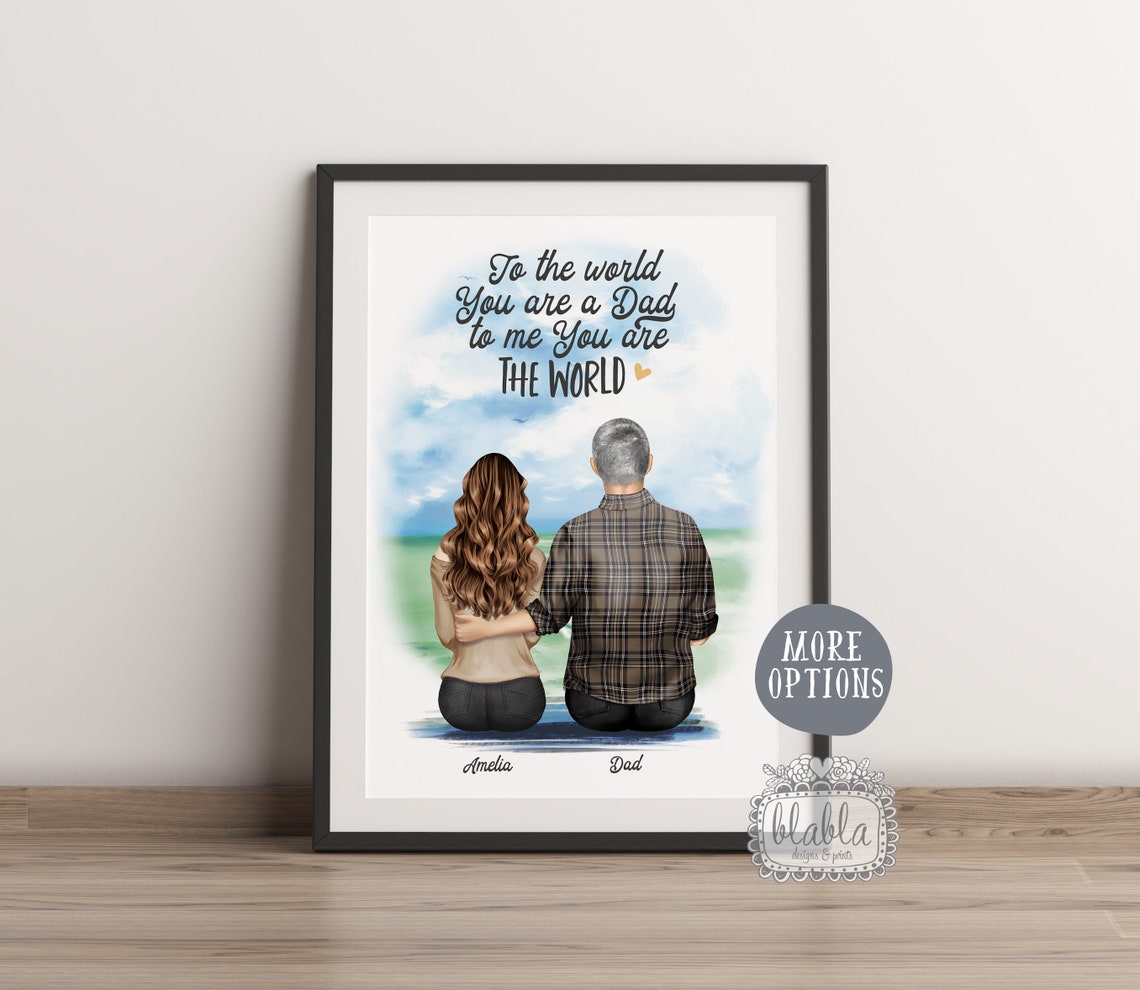 Fathers Day Gift Gift For Daddy Fathers Day Personalised Gift Gift For Dad Dad And Daughter Personalised Gift Fathers Day - Image 2