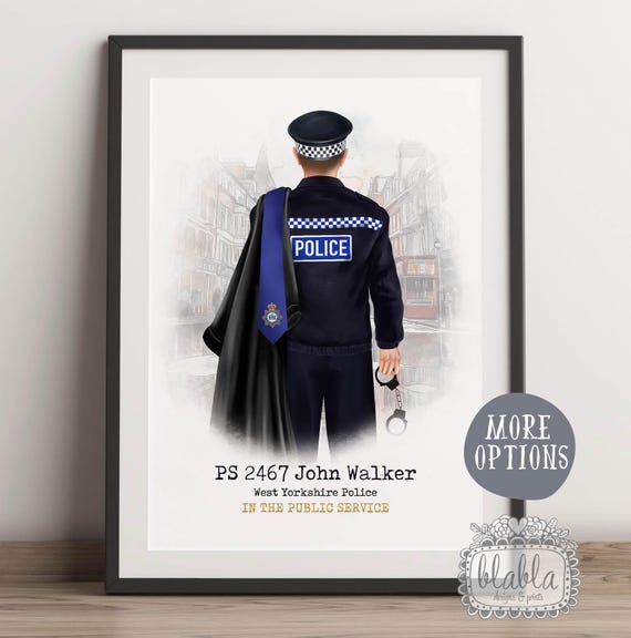 Custom Personalised Police Print British Police Graduation Congratulations On Your Graduation Police School Gift Police Officer Gift