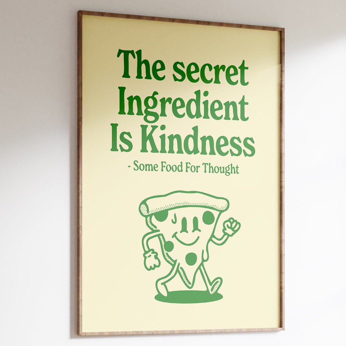 Kindness Quote Poster Print, Retro Apartment Decor