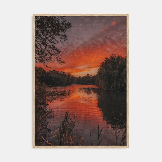 Fine Art Sunset Landscape Print Color Photography Poster For Home Decor Wall Art Nature Photography Gift Ideas
