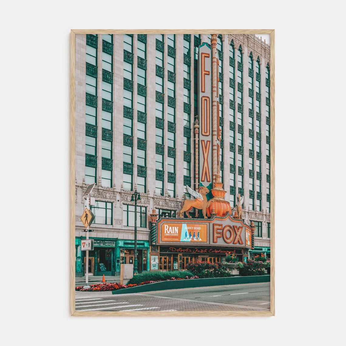 Fox Theater Vintage Urban Landscape Art Print