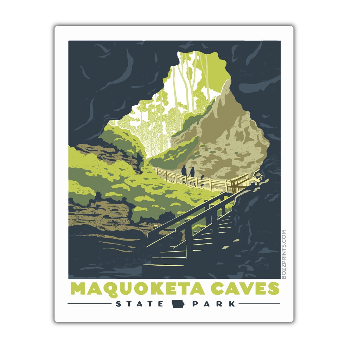 Maquoketa Caves State Park Travel Poster